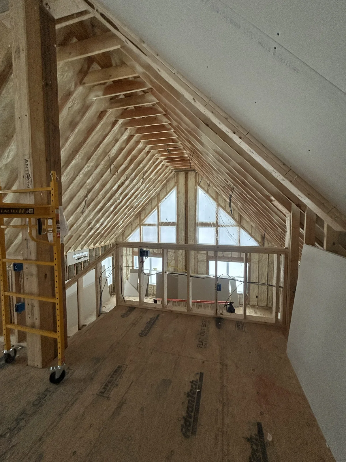 Vaulted Ceiling Sheetrock project